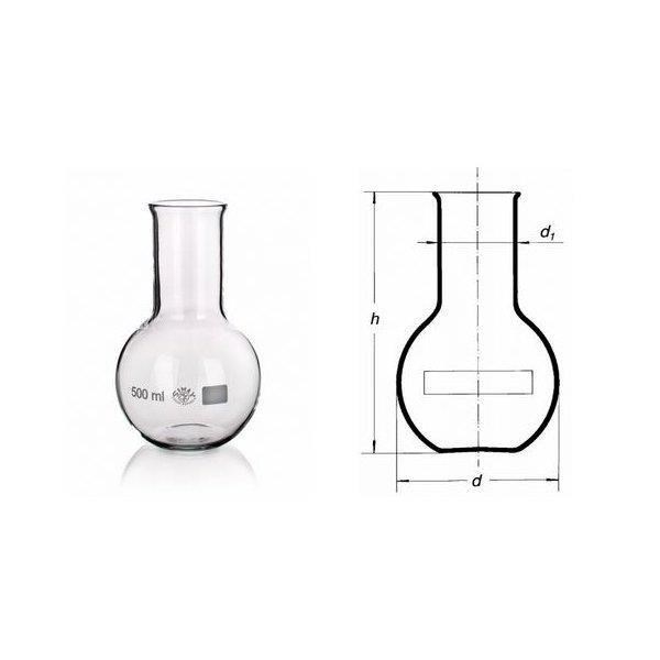 Banka titračná s plochým dnom, široká 100 ml