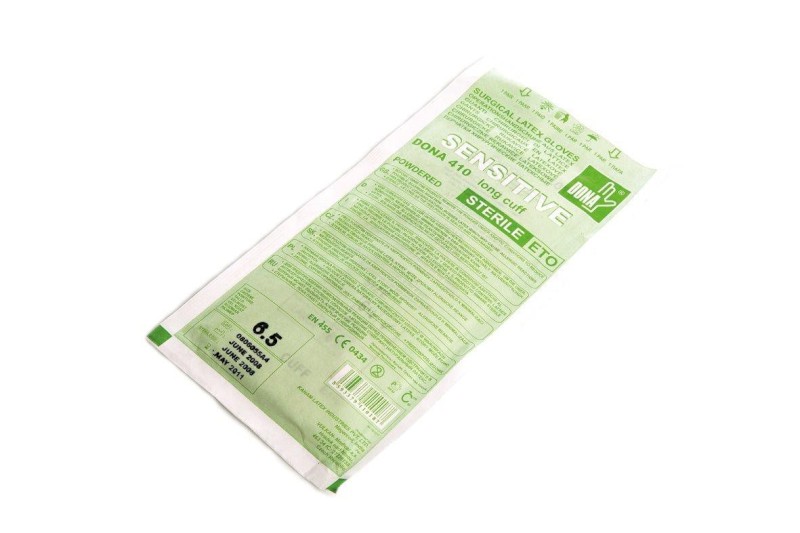 Rukavice chirurgické sterilné gynekologické Dona 410 6.5