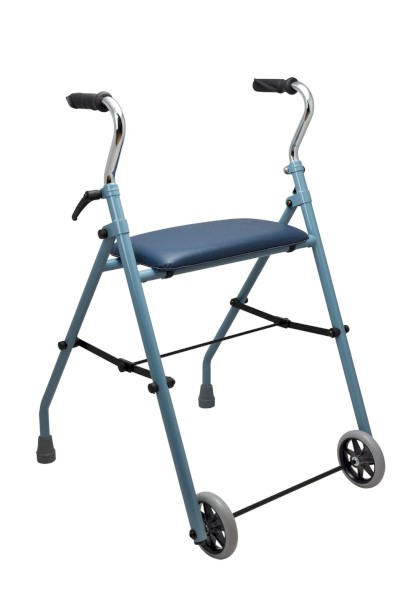 Chodítko s dvoma kolieskami, modré