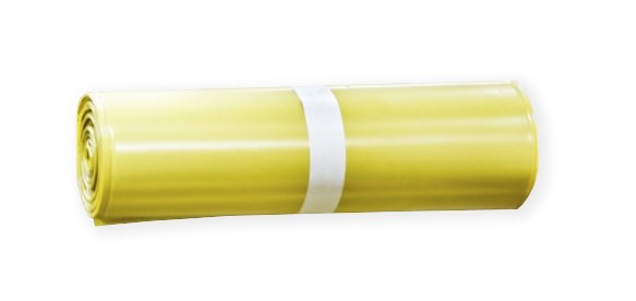 Vrecia na infekčný odpad s potlačou, žlté, 120 l (20 ks/bal)