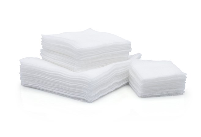 Kompresy z netkaného texilu nesterilné 5cm x 5cm VIDRA