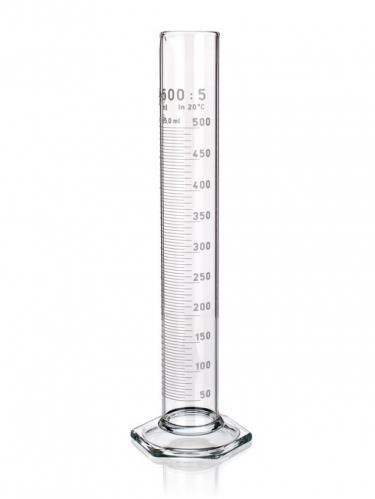 Valec odmerný vysoký, biela stupnica tr.B 50 ml