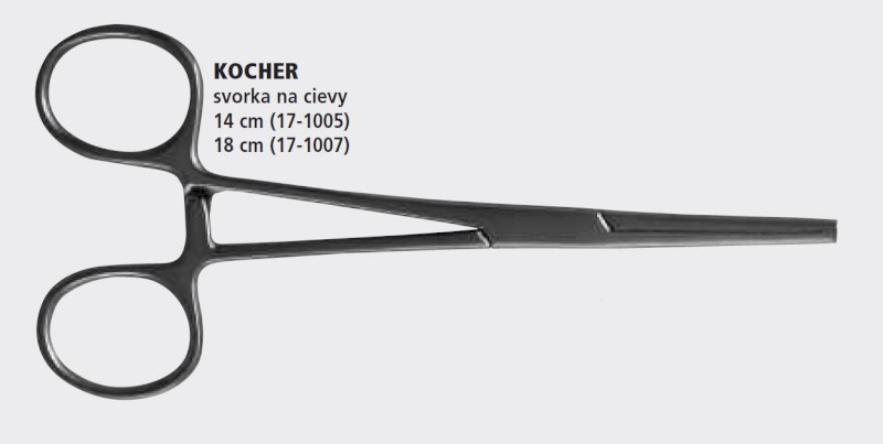 Svorka na cievy Kocher 14 cm