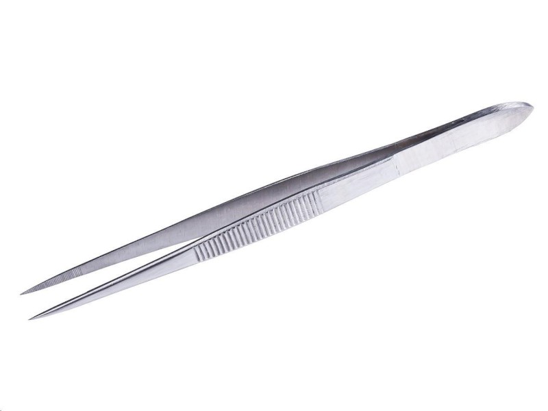 Pinzeta priama nerezová špicaté čeľuste 13 cm