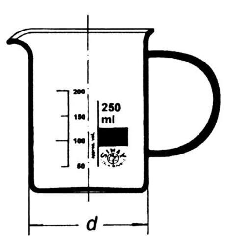 Kadička nízka s uchom a výlevkou 1000 ml