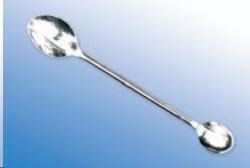 Lyžička chemická obojstranná nerezová 180 mm