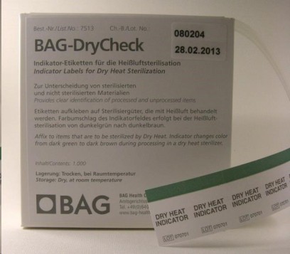 Chemický indikátorový papier BAG-DRYCHECK