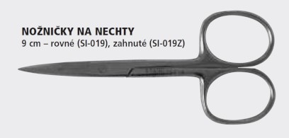 Nožnice na nechty rovné 9 cm