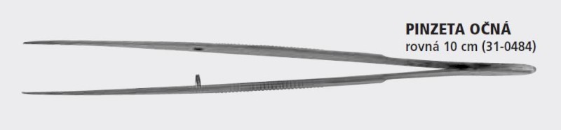 Pinzeta očná rovná 10 cm