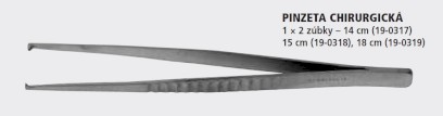 Pinzeta chirurgická 14 cm