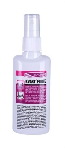 Kvart Forte dezinfekcia nôh a obuvi 150 ml s rozprašovačom