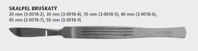 Skalpel bruškatý 45 mm