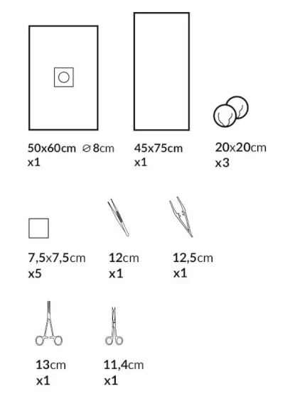 Deltaset - súprava na aplikáciu stehov