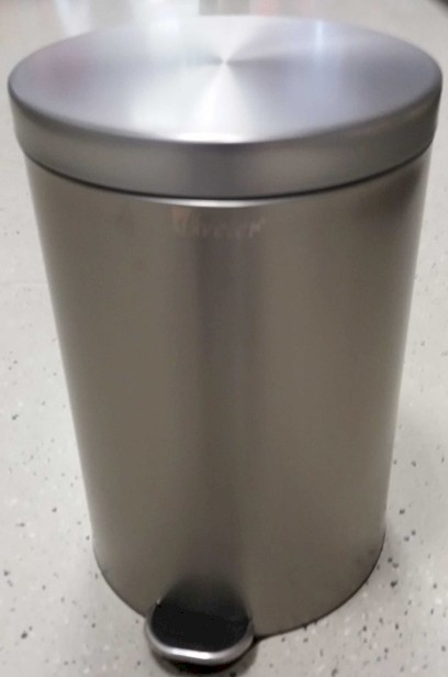 Kôš na odpad šľapací 20 l, nerezový