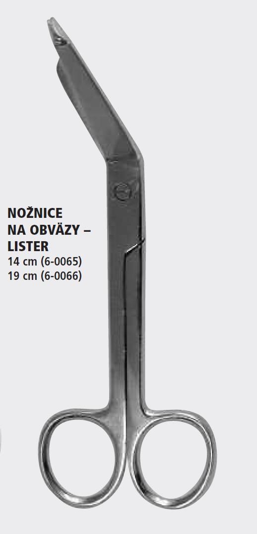 Nožnice na obväzy Lister 14 cm