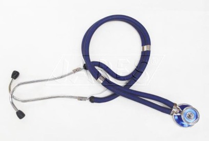 Fonendoskop obojstranný dvojhadičkový rappaport modrý