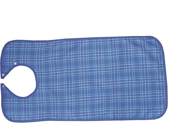 Podbradník 45 x 90 cm, károvaný modrý