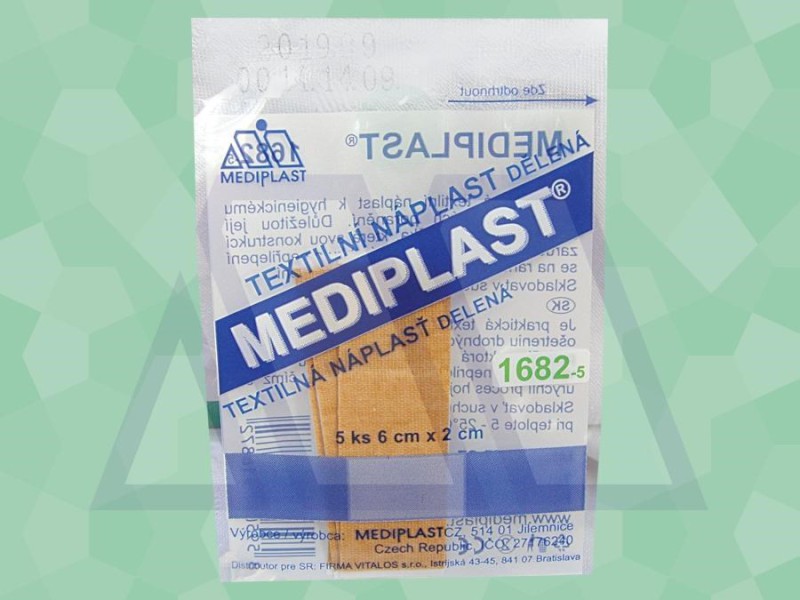 Mediplast  rýchloobväz 6cmx0.02m/5ks