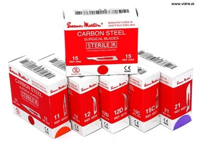 Čepieľka skalpelová Swann-Morton Carbon Steel, č. 20