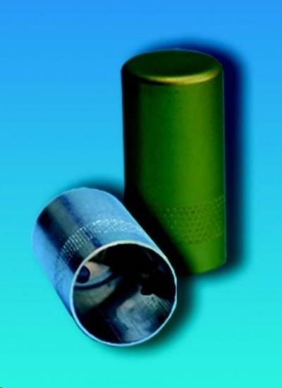 Uzáver hliníkový s pružinou luhovaný pr. 18 mm