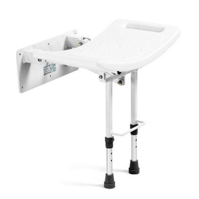 Stolička nástenná sklopná do sprchy s nožičkami