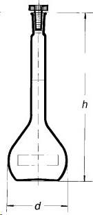 Banka odmerná s plastovou zátkou, trieda B, 5 ml