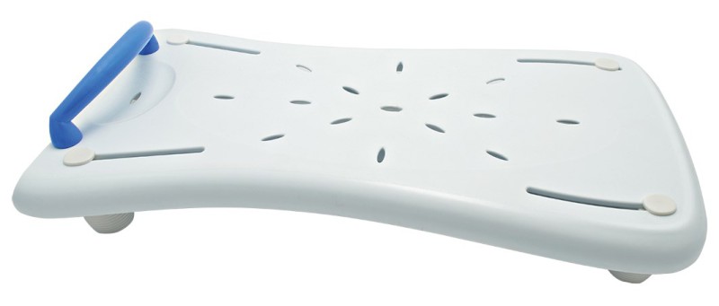 Sedačka na vaňu, modrá rukoväť