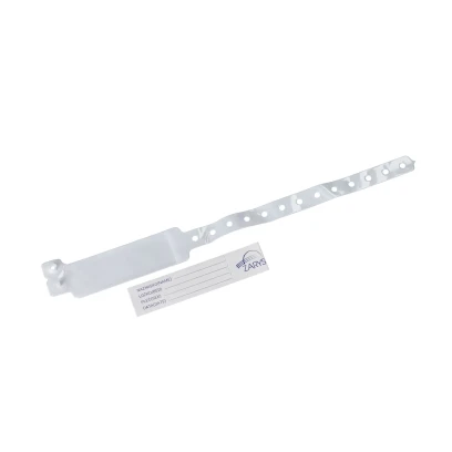 Identifikačný náramok pre dospelých biely