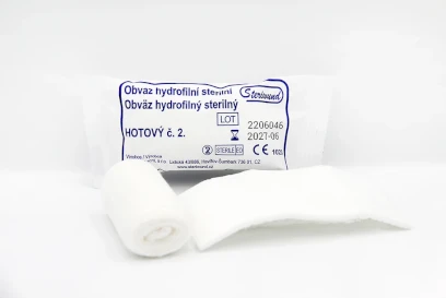 Obväz hydrofilný sterilný hotový č.2