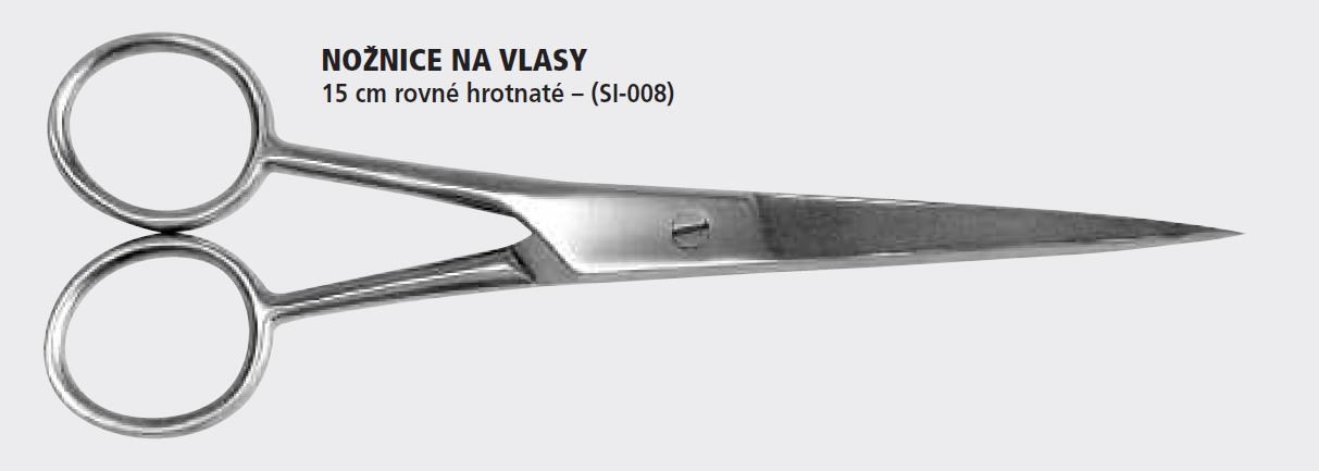 Nožnice na vlasy rovné 15 cm