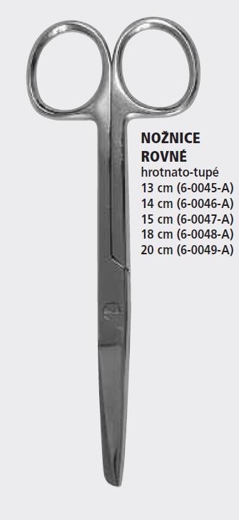 Nožnice rovné hrot./tupé 14 cm