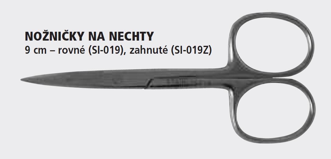 Nožnice na nechty zahnuté 9 cm