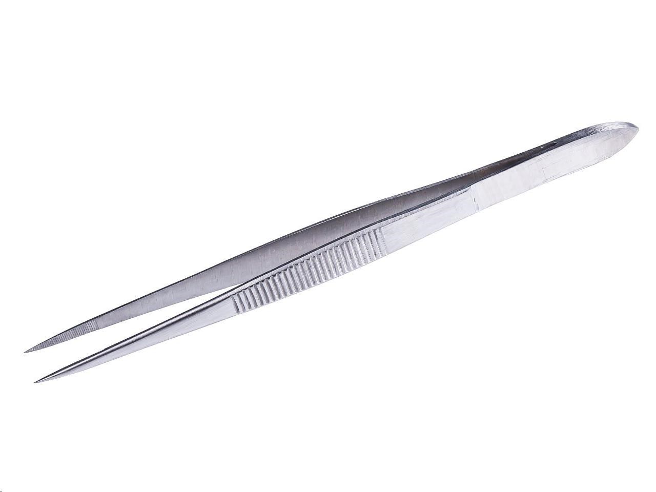 Pinzeta priama nerezová špicaté čeľuste 13 cm