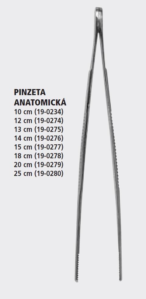 Pinzeta anatomická 12 cm