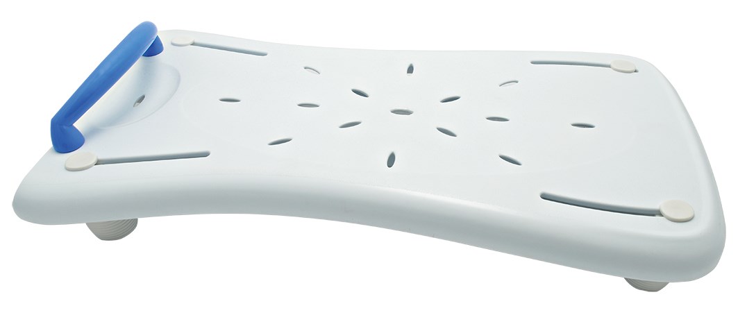 Sedačka na vaňu, modrá rukoväť