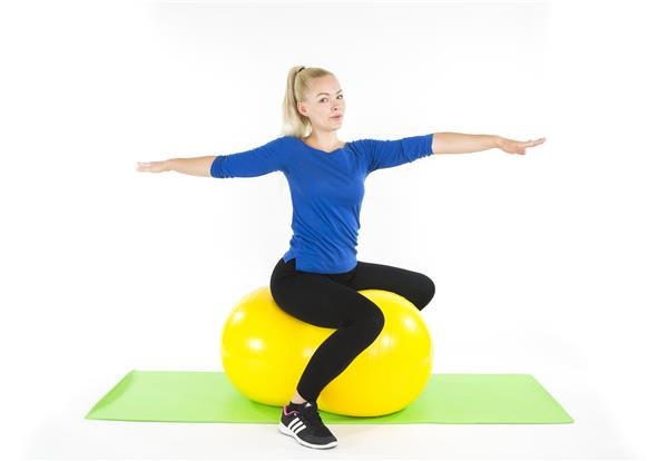 Gymnastická fitlopta dvojitá, Physio Roll, 55 cm, žltá