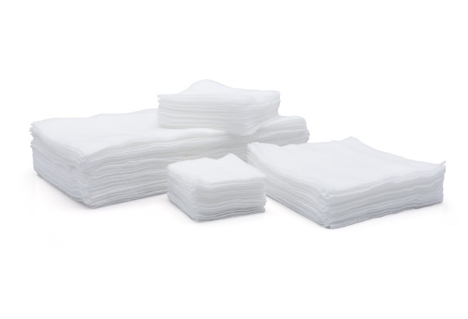 Kompresy gázové nesterilné 8-vrstvové 5cm x 5cm VIDRA